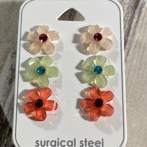 Assorted Flower Studs